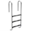 ECHELLE INOX DROITE 3 MARCHES (+PLATINES) -Piscine Boutique echelle inox droite 3 marches platines