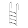 ECHELLE INOX DROITE 4 MARCHES (+PLATINES)