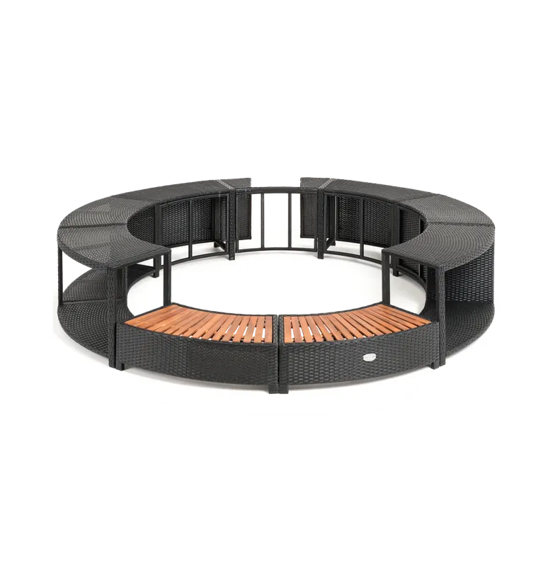 ENTOURAGE ROTIN NOIR SPA GONFLABLE Diam. 200cm 7 ENTOURAGE ROTIN NOIR SPA GONFLABLE Diam. 200cm – Image 5