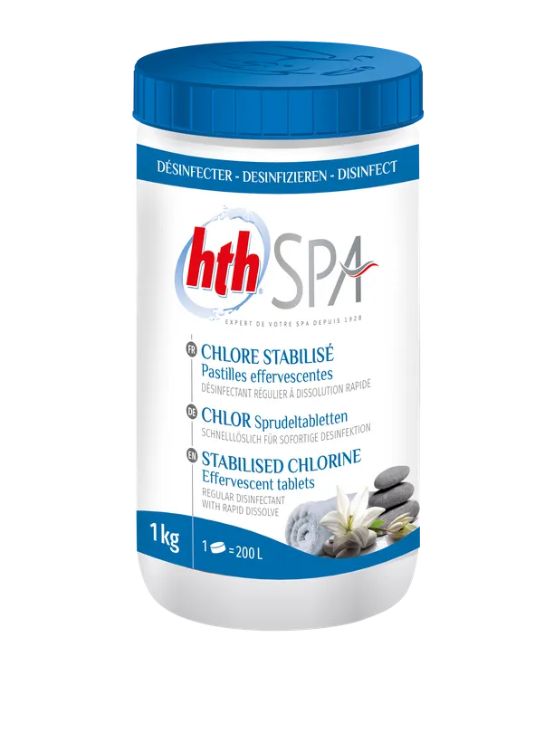 HTH CHLORE PASTILLES EFFERVESCENTES 1KG 3 HTH CHLORE PASTILLES EFFERVESCENTES 1KG