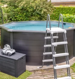 PISCINE ACIER 4,60 H 1,32 GRAPHITE -Piscine Boutique piscine acier 4 60 h 1 32 graphite 2