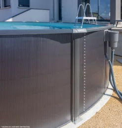 PISCINE ACIER 6,10x3,75 H 1,20 GRAPHITE -Piscine Boutique piscine acier 6 10x3 75 h 1 20 graphite 4