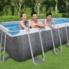 PISCINE BESTWAY POWER STEEL RECTANGULAIRE 5,49x2,74 H 1,22 -Piscine Boutique piscine bestway power steel rectangulaire 5 49x2 74 h 1 22