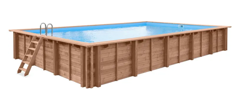 PISCINE BOIS LOUISIANA 8.00x4.00 H 1.38 LUXE 3 PISCINE BOIS LOUISIANA 8.00x4.00 H 1.38 LUXE